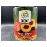 Peach halves in light syrup - 6lbs 10oz