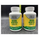 2 bottles BHB keto salts 60 capsules in each