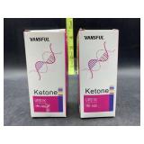2 bottles ketone URS1K strips for urinalysis