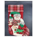 New snowman 3d Christmas stocking
