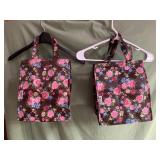 2 large insulated lunch totes