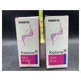 2 bottles ketone URS1K strips for urinalysis
