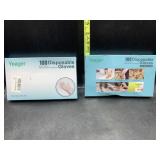 2 boxes disposable gloves - one size fits all