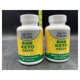 2 bottles BHB keto salts 60 capsules in each