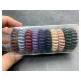 10 spiral hair ties