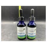 2 bottles tarahemp hemp oil 500mg 1oz