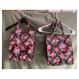 2 large insulated lunch totes