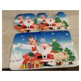 Christmas bathroom rug set - memory foam