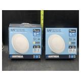 2 led disk lights ultra thin