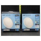 2 led disk lights ultra thin