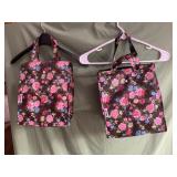 2 large insulated lunch totes