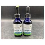 2 bottles tarahemp hemp oil 500mg 1oz
