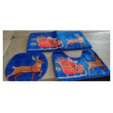 New Santa & Reindeer 3pc.Bathroom Decor Toilet