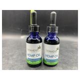 2 bottles tarahemp hemp oil 500mg 1oz