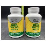 2 bottles BHB keto salts 60 capsules in each