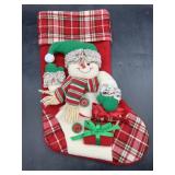 New snowman  3d Christmas stocking