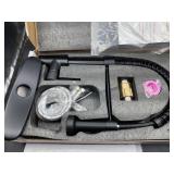 New flat black high arc kitchen faucet