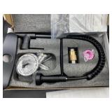 New flat black high arc kitchen faucet