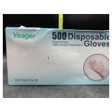 500 disposable gloves - one size fits all