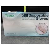 500 disposable gloves - one size fits all