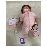 Lifelike babydoll - reborn doll - approx 18in