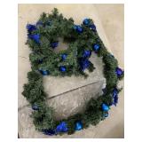Christmas garland - blue decorations