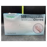 500 disposable gloves - one size fits all