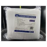 Shipping 100ct Cushion Foam Sheets 12x12