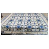 Queen Size Quilt Hand Sewn  Nice Condition,Both