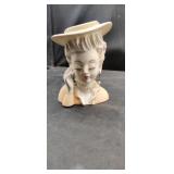 Vintage Ladies Head Vase.  Light chip on