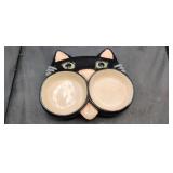 Cat Food & Water Dish