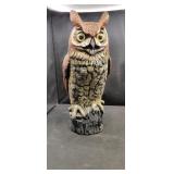 Weighted owl Decoy....fill it with sand etc
16"