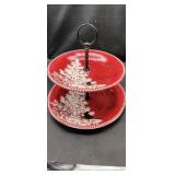 Northwood Cottage Tidbit Tray with Cardinal