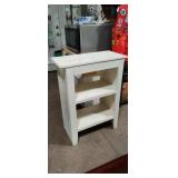 White Wood Stand. Solid Built 13" x 27" x 35"
