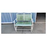 Metal Outdoor Glider& Table