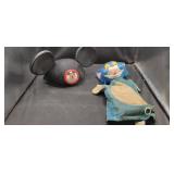 Mickey Mouse Ears Cap & 1965 Hand Puppet
Sound