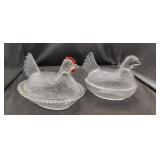 2 Hen on Nests. Both good condition