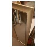 Silver Framed Full Body Mirror. Very Nice
