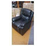 New! Black Leather Recliner Chair Just removed