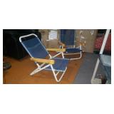 Pair of Beach Chairs, Concert Chairs, Low Seat