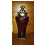 Very Unique, Ornate, Tall Urn, Planter, with Lid