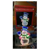 20in. Holiday Sculpture Lighted Snowman