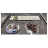 Duck & Birds Suncatchers, wood Sign