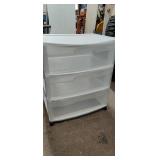 3 Drawer Sterlite Cabinet on Rollers Good