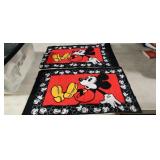Pair of Mickey Mouse Pillow Cases. Both Sides