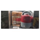 Vintage Red Coleman 2 Gallon Cooler in Original