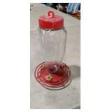 Glass Hummingbird Feeder...etched