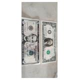 5.00 * Star Note(2013)  &  crisp 1974 $1.00 Bill
