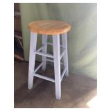 Wooden bar stool- 2ft tall