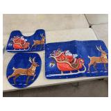 New - Christmas bathroom rugs